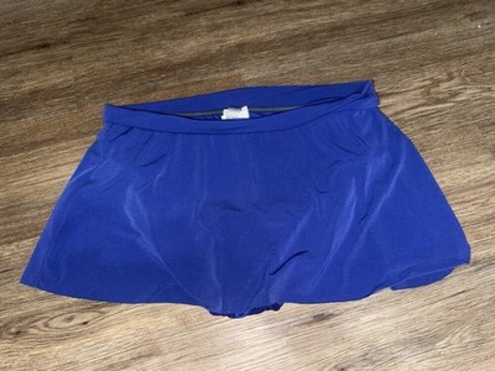 MagicSuit Swim Skirt Skort Women's 12 Royal Blue Beach Travel Vacay Pull On